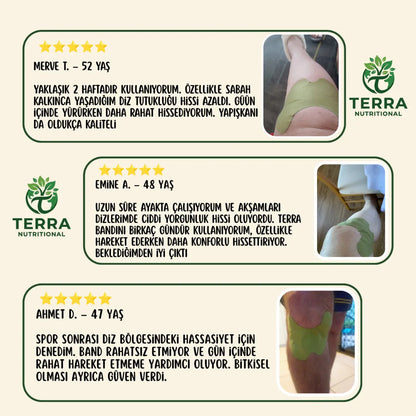 Terra Nutritional™ Bitkisel Diz Destek Bandı